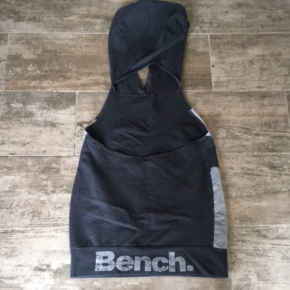 NEW Bench backless hooded black grey tank sun ray top XS - rave burning man - Picture 8 of 8